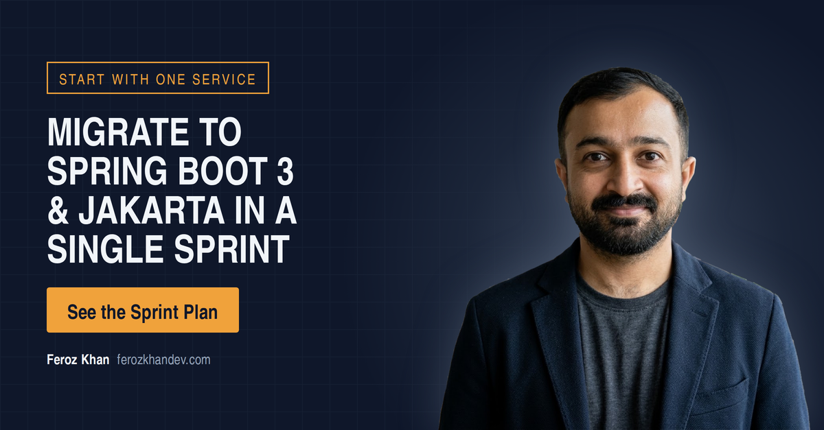 Pilot Migration Sprint: Move One Java Service to Spring Boot 3 and Java 21 in a Single Sprint